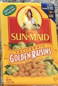 golden raisins